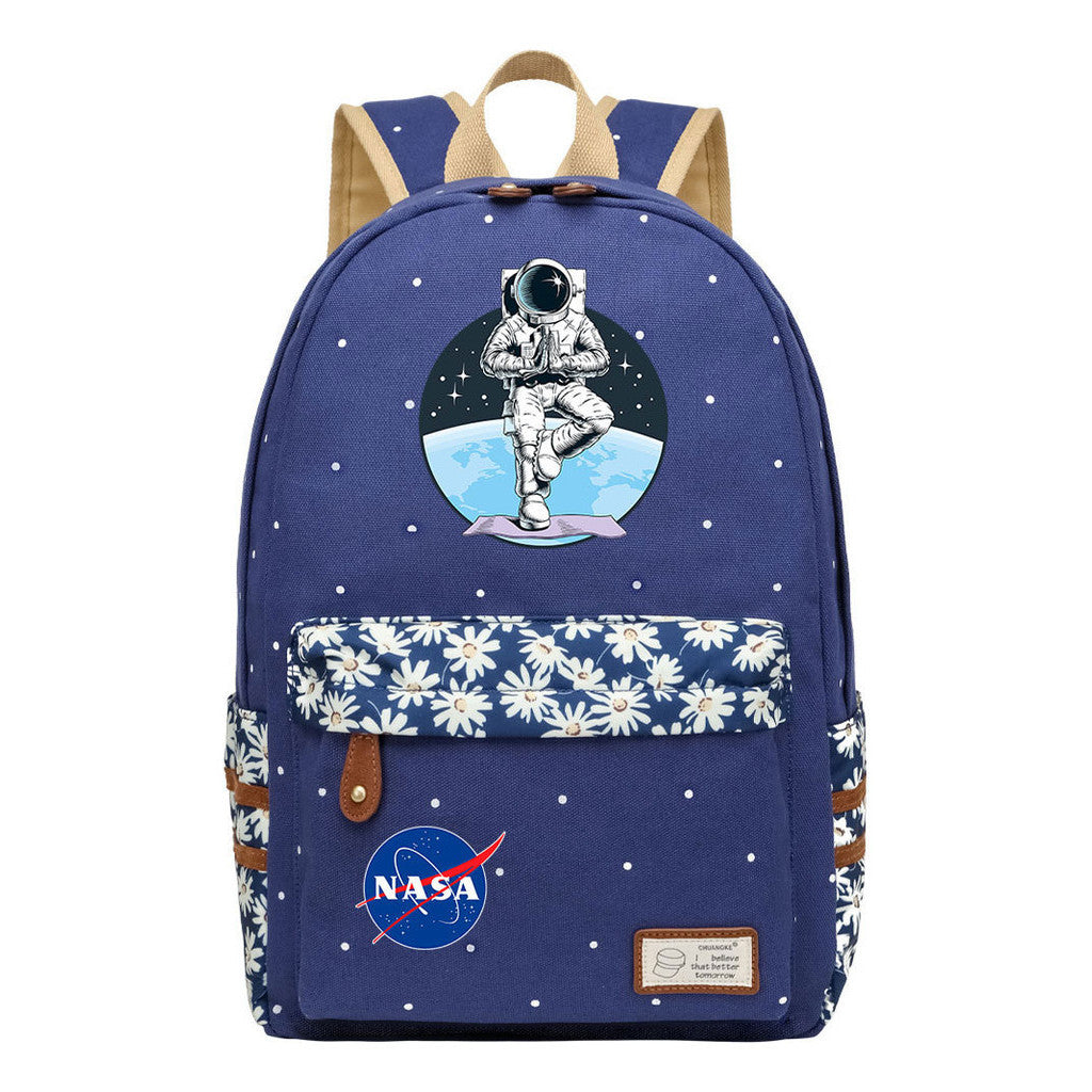 Fashionable Printed Student Backpack From Nasa, Casual Backpack