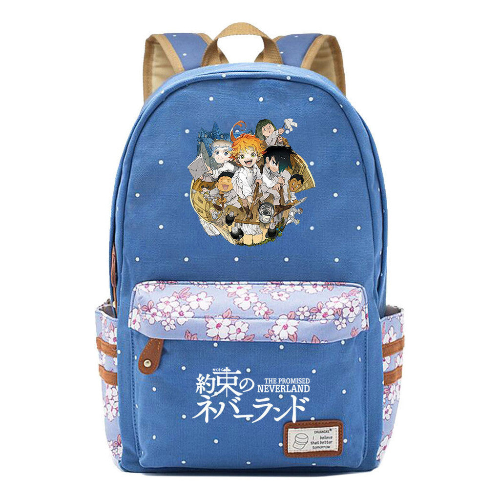 Promised Dream Island Printed Teenage Student Backpack With Floral Floral Floral Casual Backpack For Men And Women