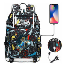 Legend Of Zelda Printed Youth Student Backpack For Men And Women With Large Capacity Leisure Travel Backpack