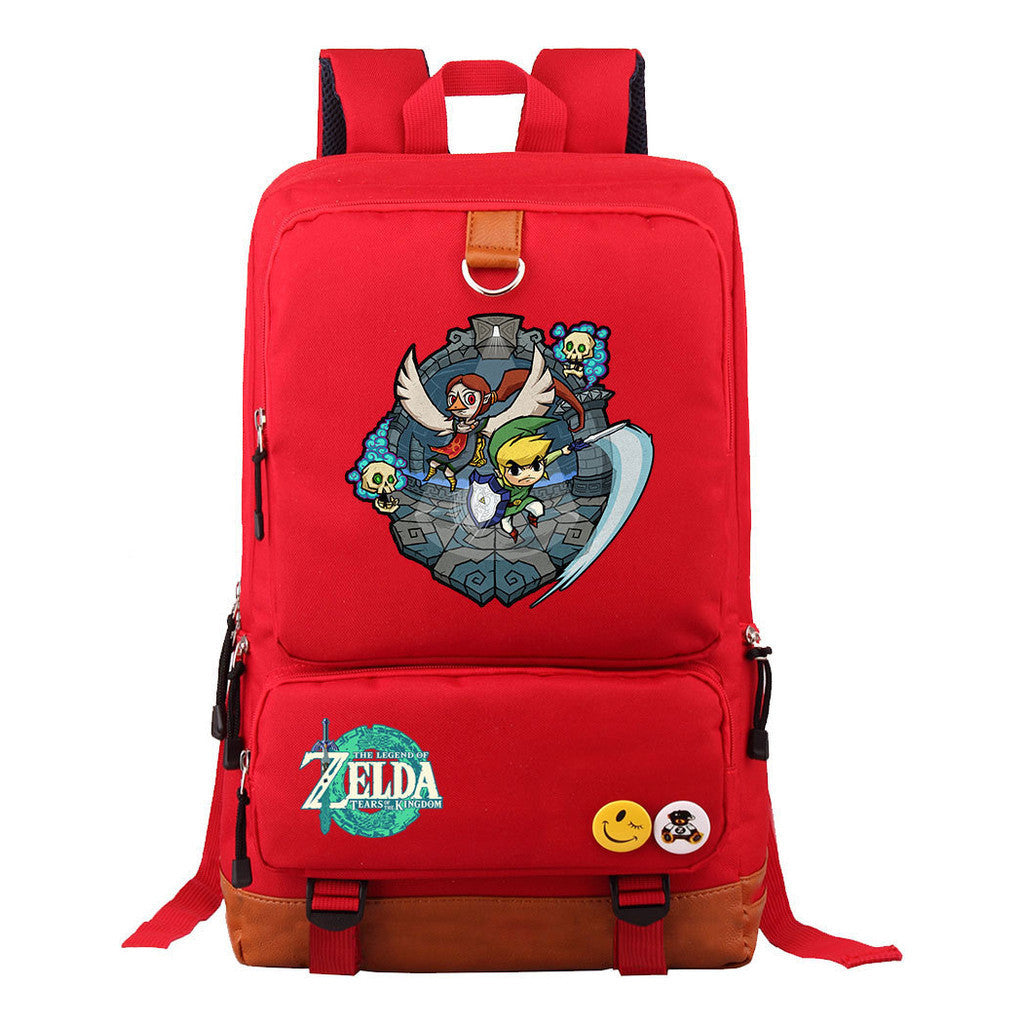 Printed Teenage Student Backpack, Travel Bag, Men's And Women's Backpack