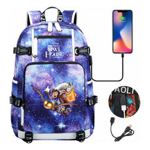 Anime Owl Magic Print Youth Student School Bag Backpack Leisure Travel Backpack
