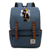 Anime Pirate King Luffy Printed Student Backpack For Men And Women With Casual Belt Buckle Classic Backpack