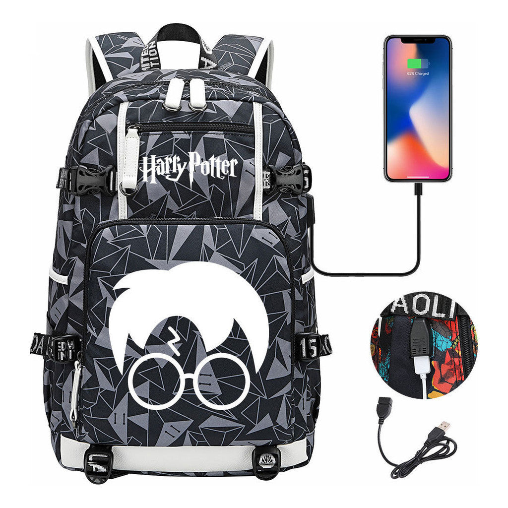 Magic School Usb Youth Student Backpack For Men And Women Leisure Travel Backpack