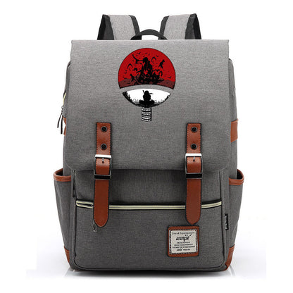Naruto Printed Schoolbag Leisure Belt Buckle Classic Backpack Young Students