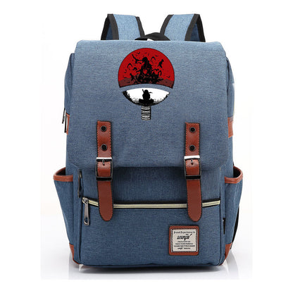 Naruto Printed Schoolbag Leisure Belt Buckle Classic Backpack Young Students