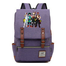 Anime My Heroes Academy Printed Youth Student Backpack Men's And Women's Leisure Belt Buckle Classic Backpack