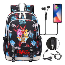 Toy Bear Game Peripheral Print Usb Youth Student Backpack For Men And Women Leisure Backpack
