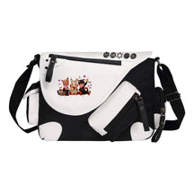 Youth Student Backpack, Canvas Shoulder Bag, Men's And Women's Casual Diagonal Backpack