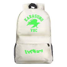 Green Night Light Fashion Volleyball Youth Flying Heart Print Youth Student School Bag Men's And Women's Leisure Backpack