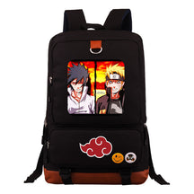 Cartoon Naruto Uchibo Youth Student School Bag Large Capacity Travel Bag Men's And Women's Backpack