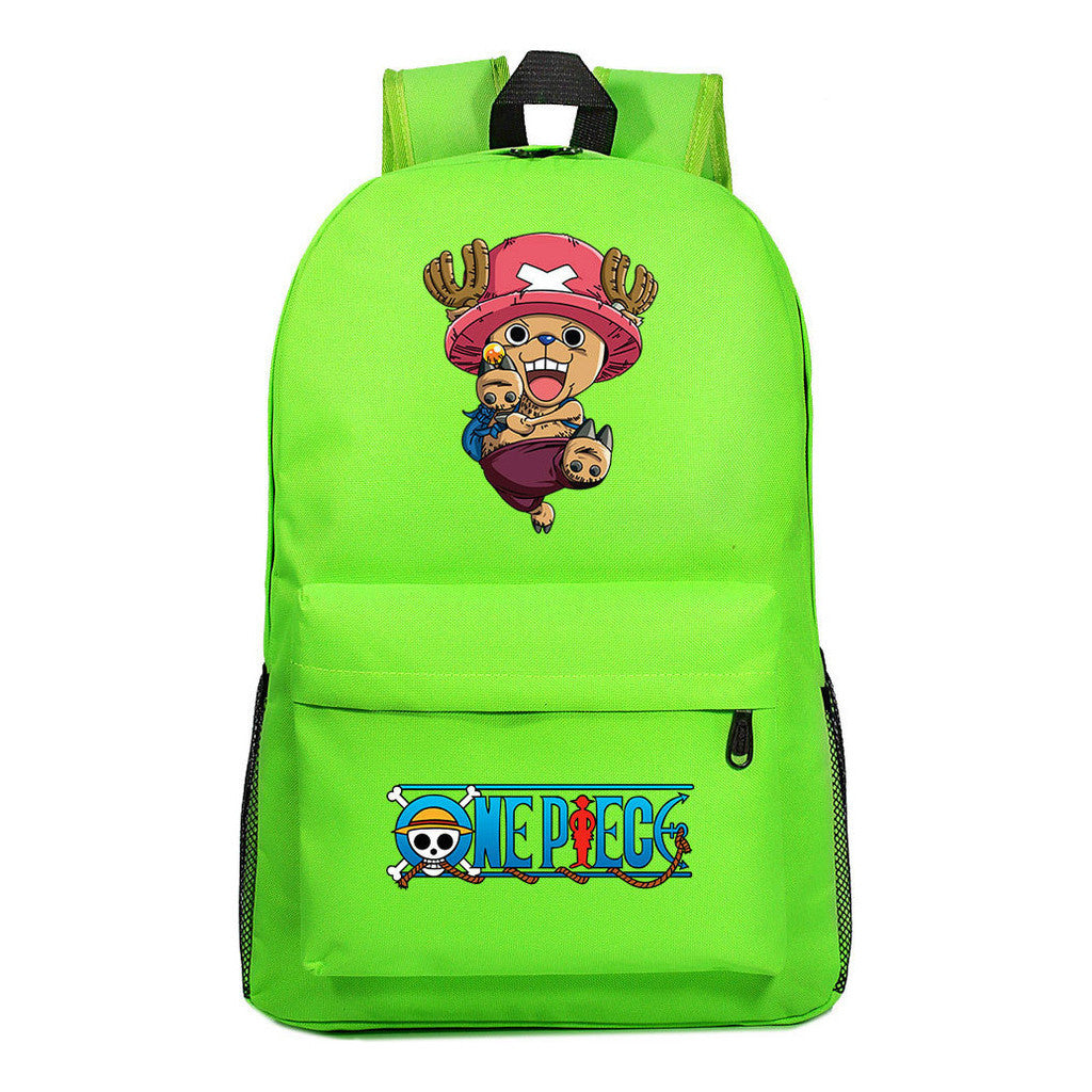 Anime One Piece Print Joba Youth School Bag Men's And Women's Leisure Backpack
