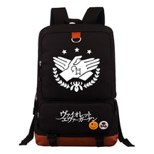 Violet Eternal Garden Printed Youth Student School Bag Large Capacity Travel Bag Men's And Women's Backpack