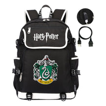 School Of Witchcraft And Wizardry Lion Print Usb Youth Student Backpack For Men And Women's Leisure Travel Backpack