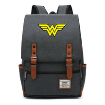 Anime Wonder Woman Printed Youth Student School Bag Men's And Women's Leisure Belt Buckle Backpack