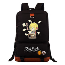 Violet Eternal Garden Printed Student School Bag Large Capacity Travel Bag Men's And Women's Backpack