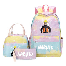 Naruto Student Girl Backpack Lunch Bag Three Piece Set Backpack Set