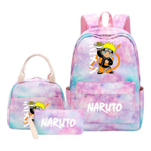 Naruto Girls School Bag Lunch Bag Three Piece Set Backpack Set