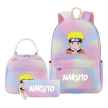 Naruto Girls School Bag Lunch Bag Three Piece Set Backpack Set