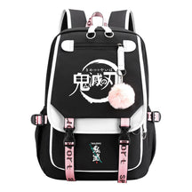 Cartoon Fashion Usb Youth Middle School Backpack For Boys And Girls Casual Woven Strap Flip Back Backpack