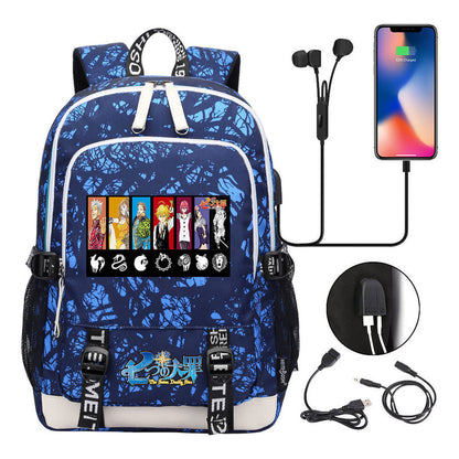 Junior Student Backpack Usb Leisure Backpack For Boys And Girls