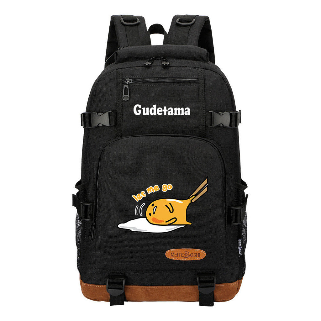 Lazy Teenage Student Backpack, Boys And Girls Backpack
