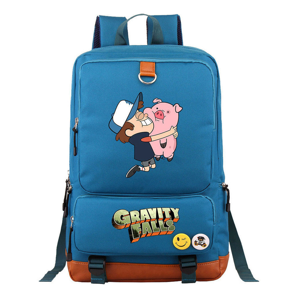 Strange Town Youth Student School Bag Large Capacity Travel Bag Men's And Women's Backpack