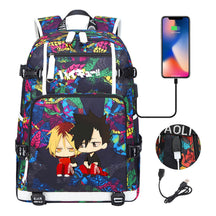 Volleyball Youth Usb Large Capacity Youth Student School Bag Men's And Women's Leisure Travel Backpack