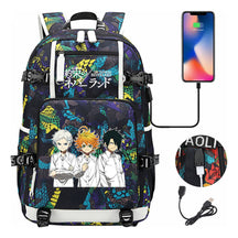 Promised Dream Island Usb Large Capacity Student Backpack Leisure Travel Backpack