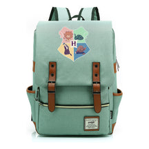 School Of Magic Printed Schoolbags For Young Students, Casual Belt Buckles And Classic Backpacks