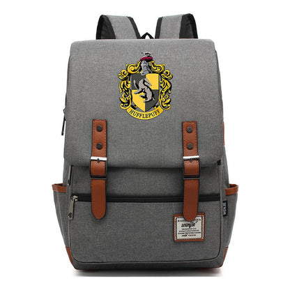 School Of Magic Printed Schoolbags For Men And Women Leisure Belt Buckle Classic Backpack 38*27*12.5cm