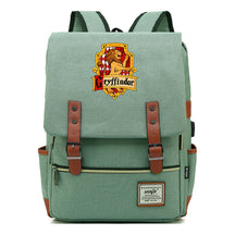 School Of Witchcraft And Wizardry Student Backpack Usb Men's And Women's Leisure Belt Buckle Backpack