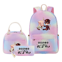 Ground Bound Youth Huazijun Student Girls School Bag Lunch Bag Three Piece Set Backpack Set