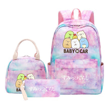 Corner Biology Student School Bag Lunch Bag Three Piece Set Backpack Set