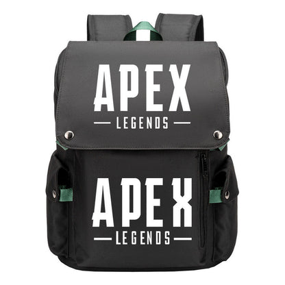 Apex Hero Print Usb Charging Cap Head Style Student School Bag Casual Backpack