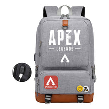 Apex Hero Print Usb Youth School Bag Travel Backpack
