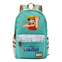Anime Pirate Wang Lufei Printed Book Bag Fragmented Flower Leisure Backpack