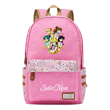 Anime Beauty Girl Warrior Youth School Bag Fragmented Flower Leisure Backpack