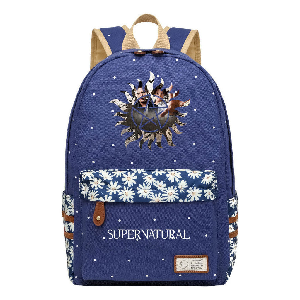Evil Power Printed Student School Bag Fashion Casual Backpack