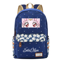 Anime Surrounding Beauty Girl Warrior Youth Student School Bag Fragmented Flower Boy's And Girl's Leisure Backpack