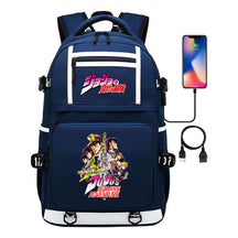 Comic Joe's Wonderful Adventure Print Usb Youth Student Backpack For Men And Women's Leisure Travel Backpack