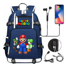 Super Mario Printed Teenage Student Backpack With Large Capacity For Men And Women's Leisure Travel Backpack