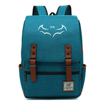 Superhero Batman Print Youth Student Backpack Casual Belt Buckle Classic Backpack