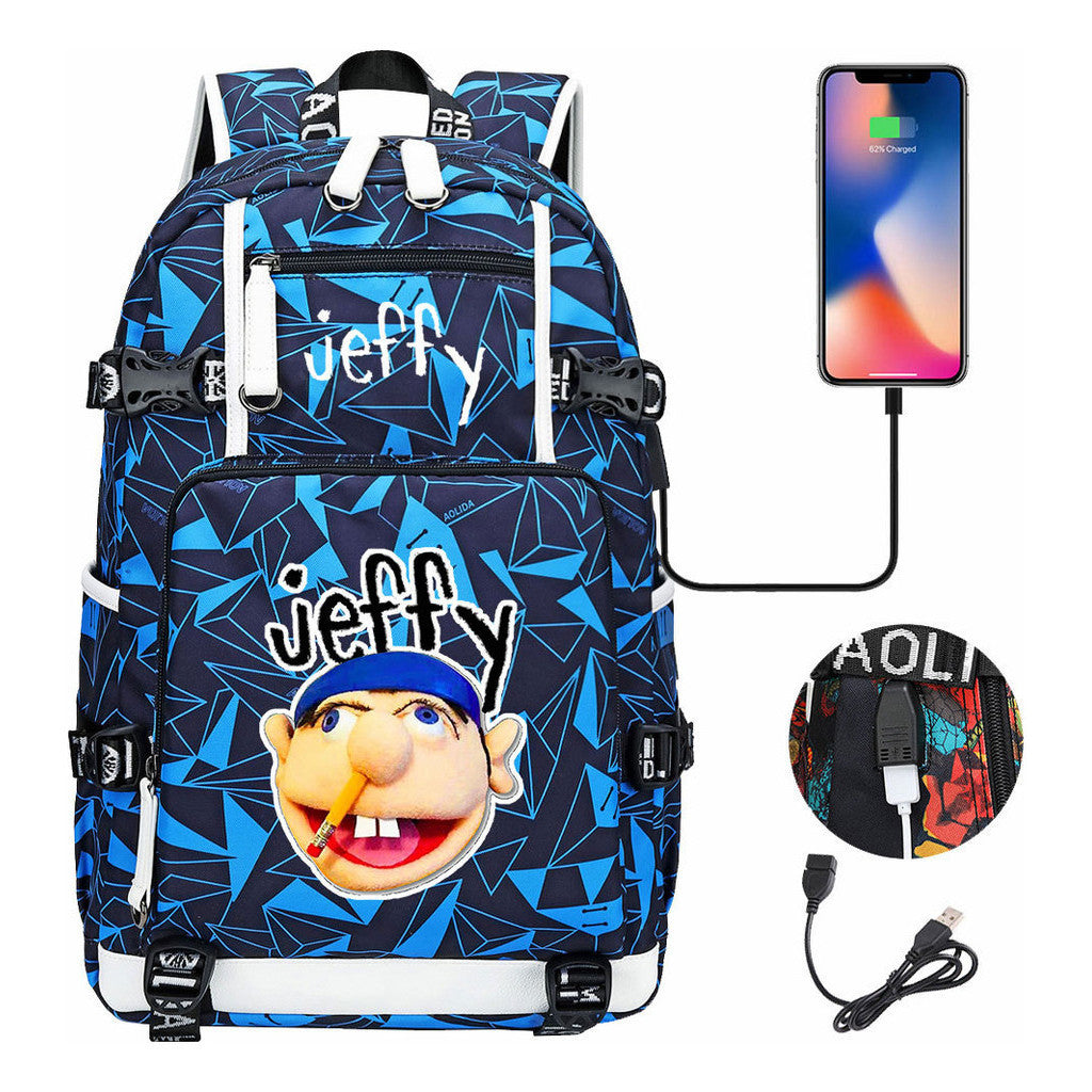 Printed Teenage Student Backpack, Men's And Women's Backpacks, Leisure Travel Backpacks