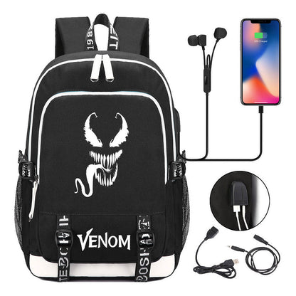 Youth Student Backpack Usb Men's And Women's Leisure Backpack