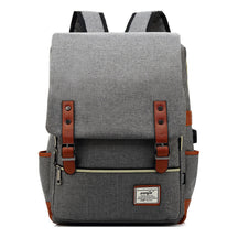 Usb Youth Student Backpack For Men And Women With Casual Belt Buckle Printed Backpack