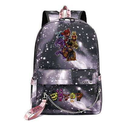 Toy Bear Game Usb Youth Student Backpack For Men And Women Leisure Travel Backpack
