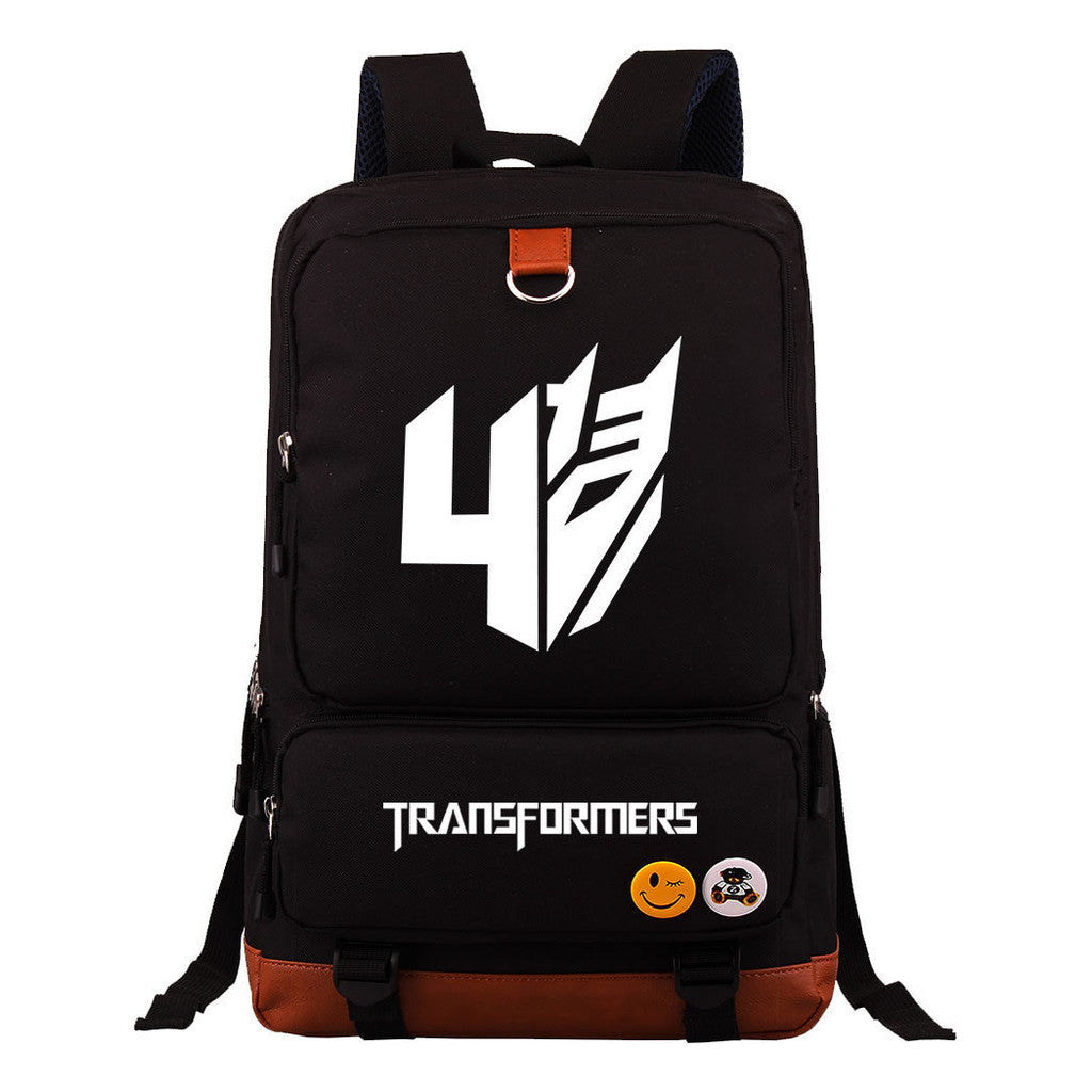 Cartoon Anime Transformation Mecha Student Backpack, Men's And Women's Backpack, Travel Bag