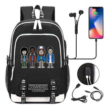 Strange Story Printed Usb Youth Student Backpack For Men And Women's Leisure Travel Backpack