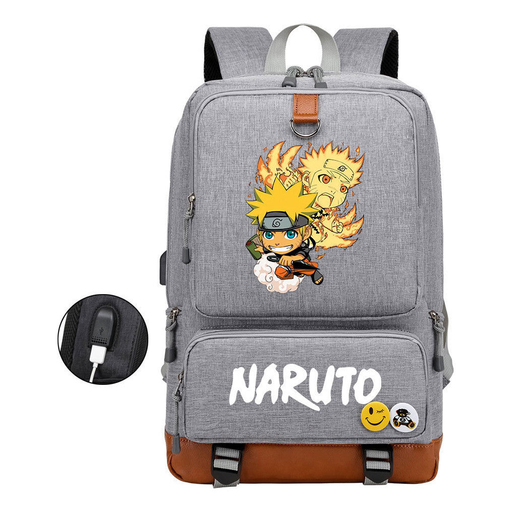 Printed Usb Youth Student Backpack For Men And Women's Leisure Travel Backpack
