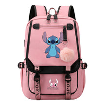 Usb Student Backpack Men's And Women's Casual Woven Strap Flip Backpack